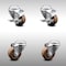 Service Caster 3 Inch SS High Temp Glass Filled Nylon Swivel Bolt Hole Caster Set with 2 Brakes SCC-SSBH20S314-GFNSHT-2-TLB-2 - alternate 1